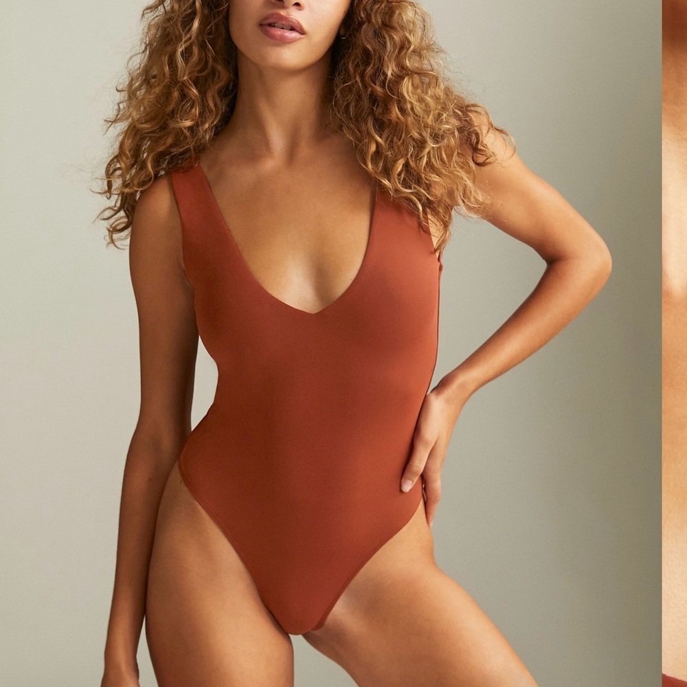 Babaton Contour V neck body suit